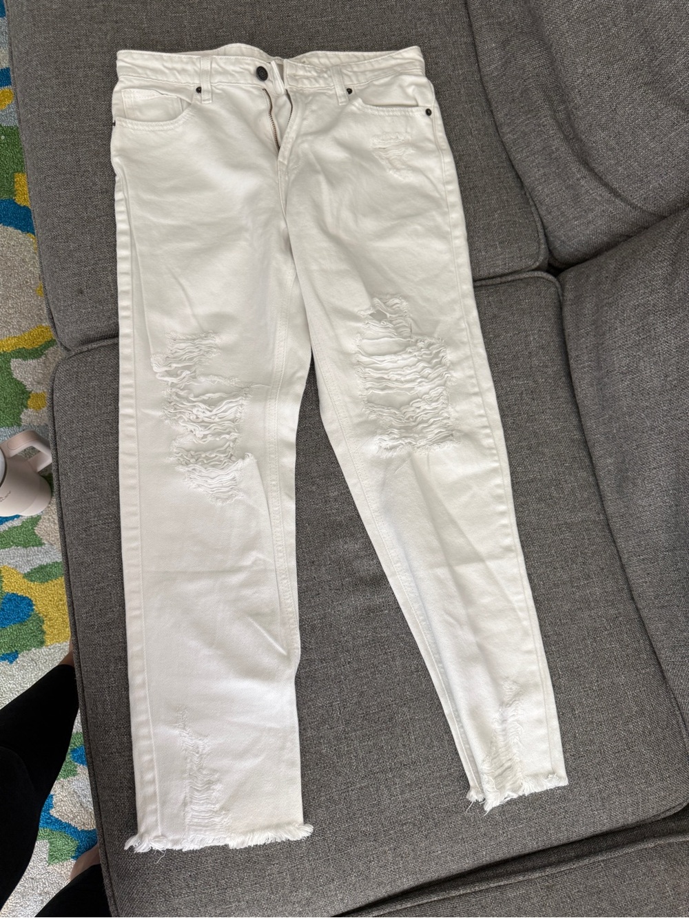 White Distressed Women’s Jeans